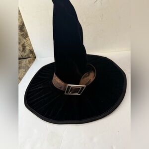 Black Witch Hat with Brown Band